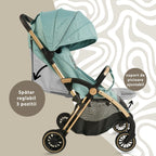 AppeKids carucior sport ultracompact Upp 0m+ River Green