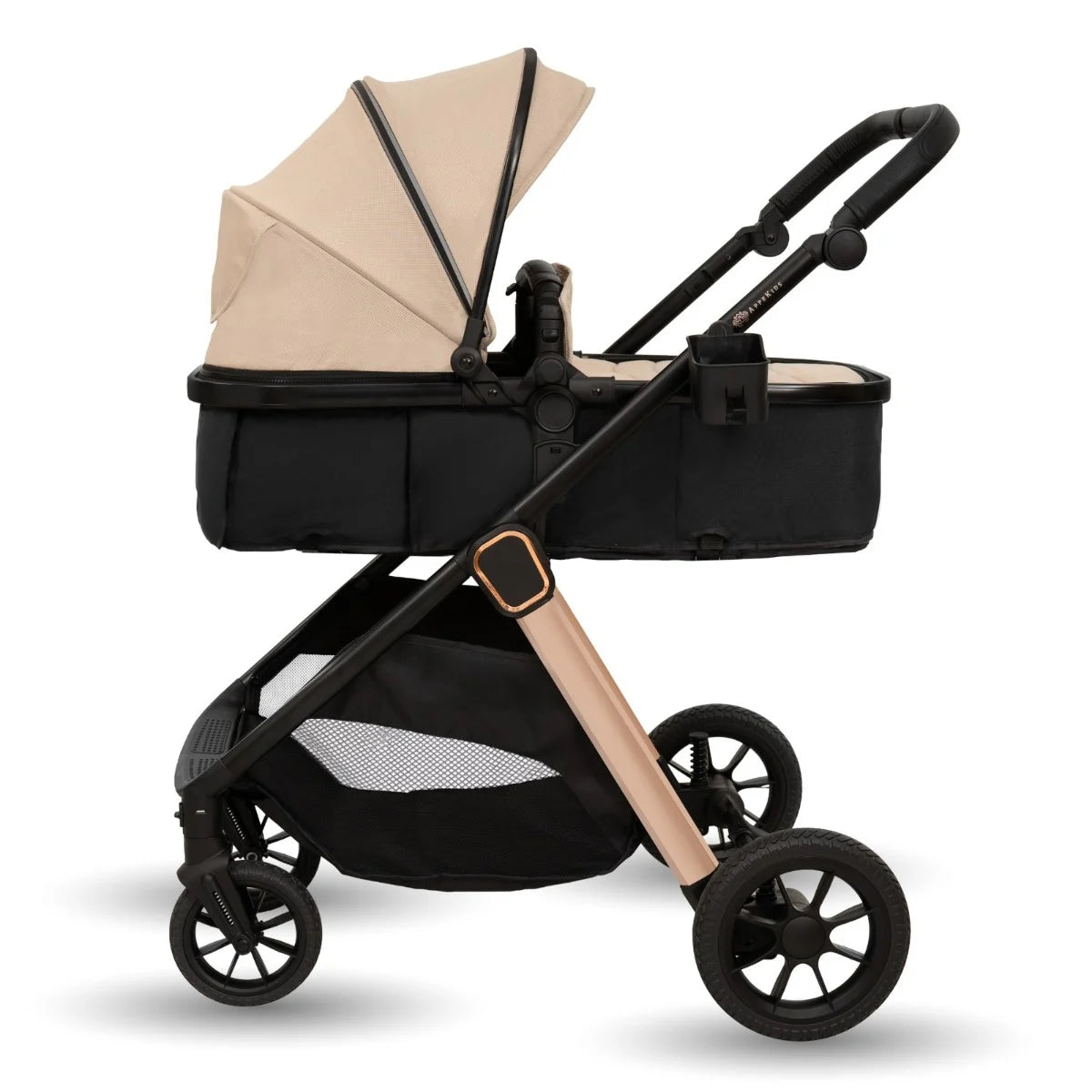 AppeKids carucior transformabil 2in1 ELITE 0-22 kg Sand Imagine secundară a produsului