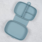 AppeKids caserola compartimentata din silicon cu ventuza Magic Box 6m+ Aqua Blue