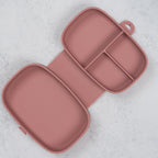 AppeKids caserola compartimentata din silicon cu ventuza Magic Box 6m+ Old Rose