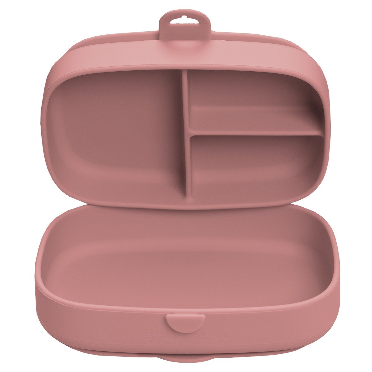AppeKids caserola compartimentata din silicon cu ventuza Magic Box 6m+ Old Rose