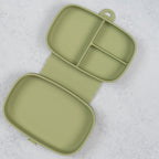AppeKids caserola compartimentata din silicon cu ventuza Magic Box 6m+ Raw Green