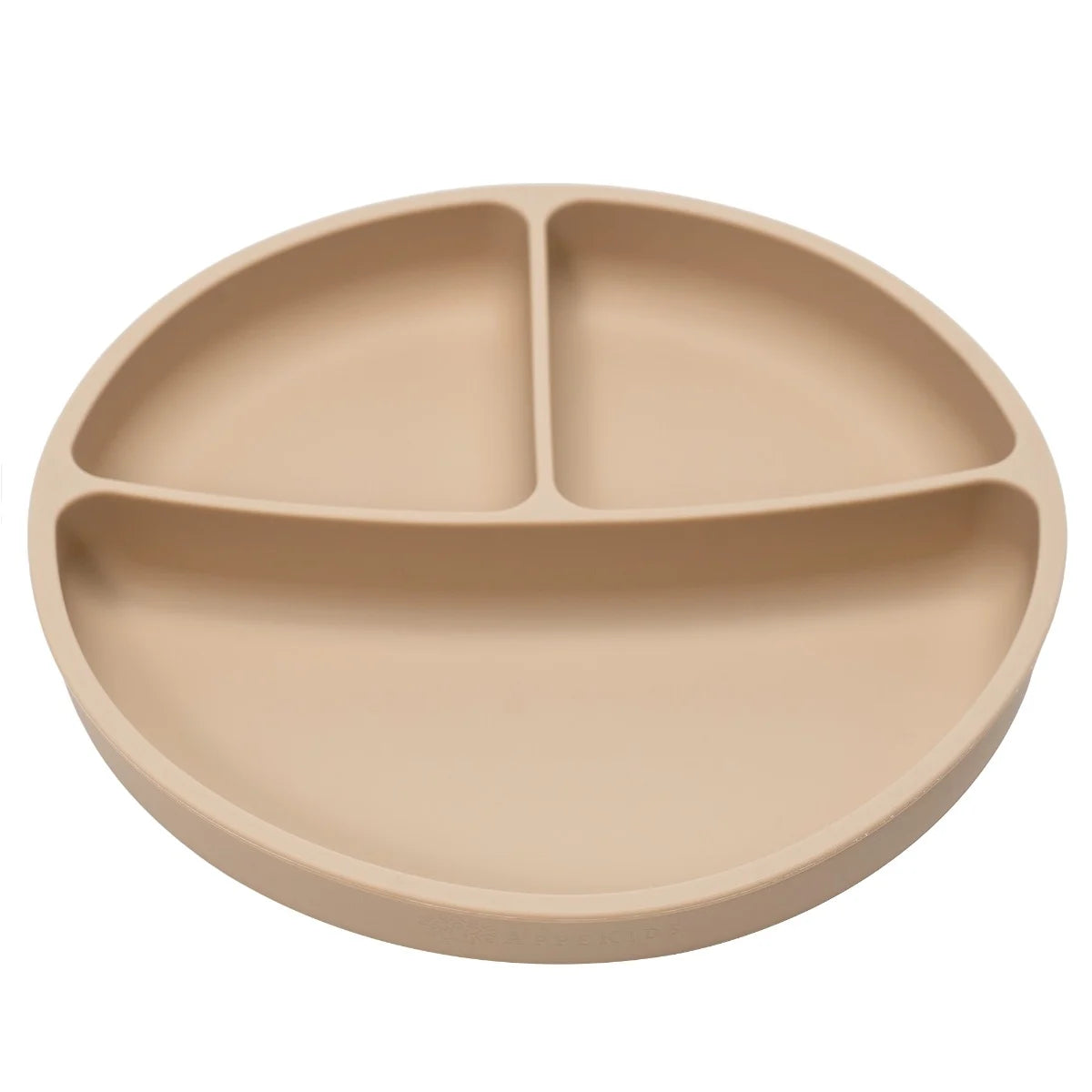 AppeKids farfurie silicon compartimentata cu ventuza 6m+ Bubble Beige Imagine principală a produsului