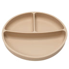 AppeKids farfurie silicon compartimentata cu ventuza 6m+ Bubble Beige