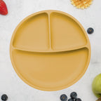 AppeKids farfurie silicon compartimentata cu ventuza 6m+ Honey