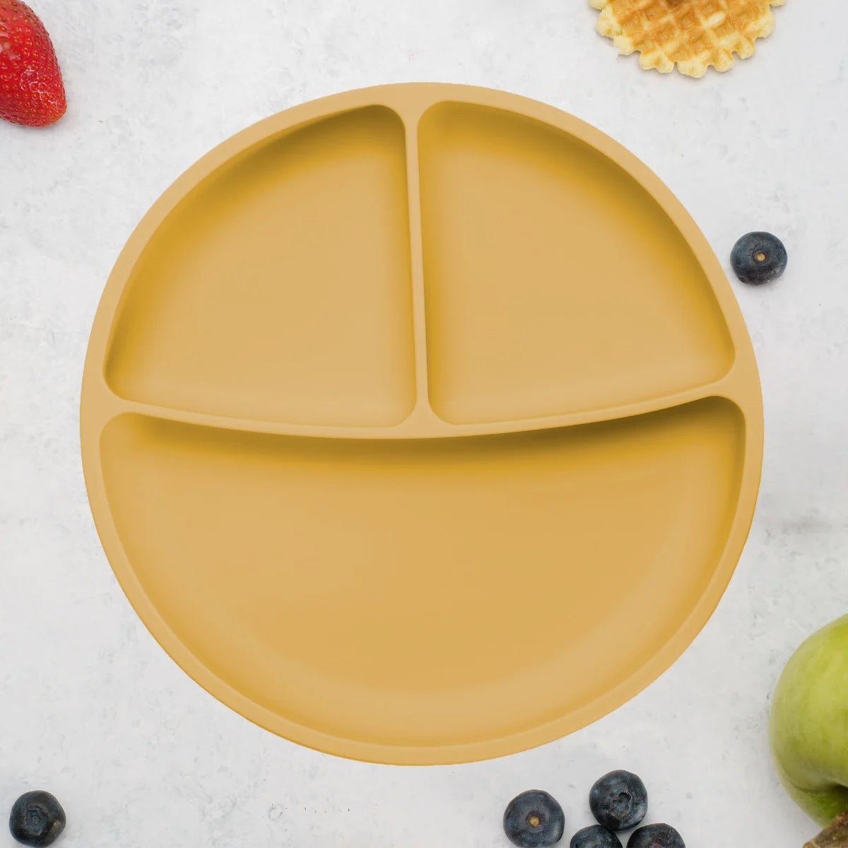 AppeKids farfurie silicon compartimentata cu ventuza 6m+ Honey