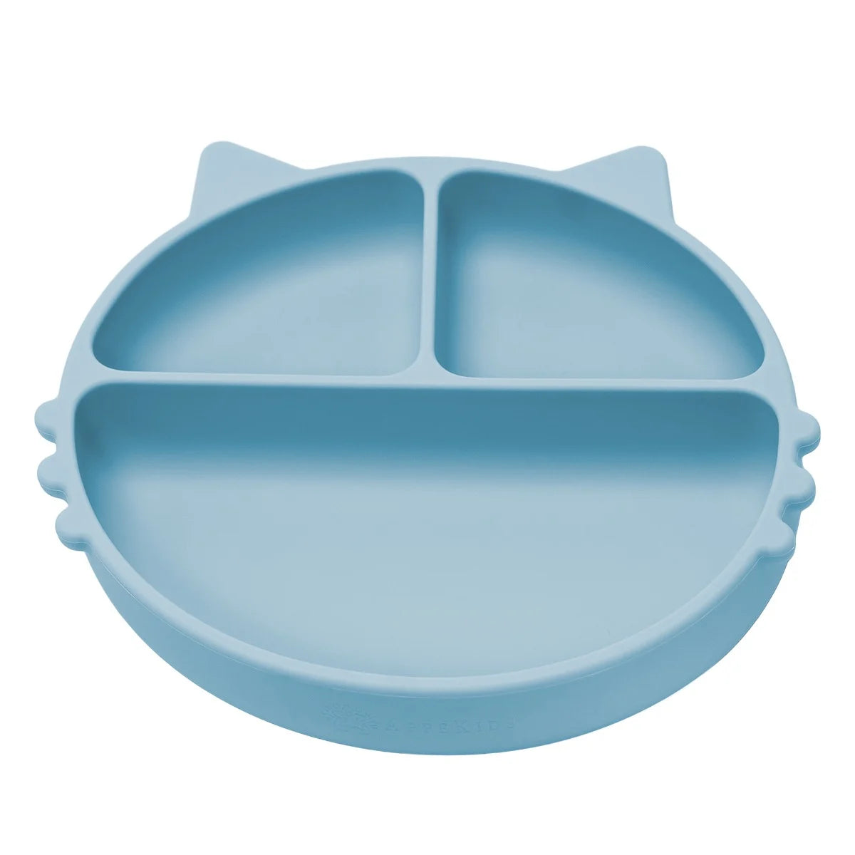 AppeKids farfurie silicon cu ventuza Kitty I pentru 6m+ Aqua Blue