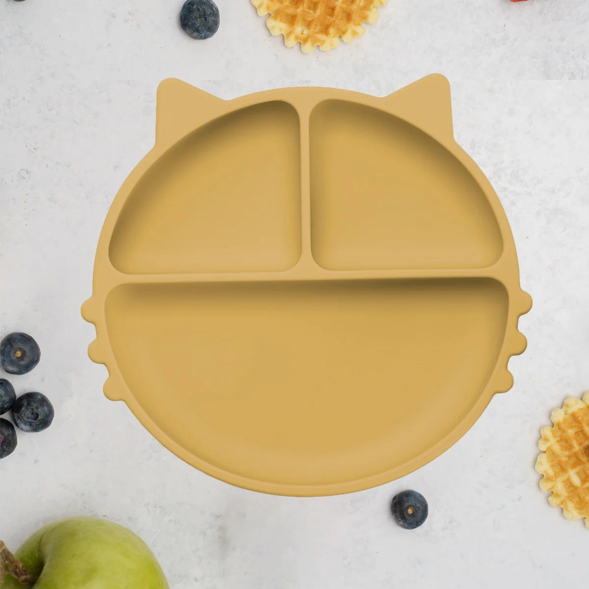 AppeKids farfurie silicon cu ventuza Kitty I pentru 6m+ Honey