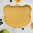 AppeKids farfurie silicon cu ventuza Little Bear 6m+ Honey