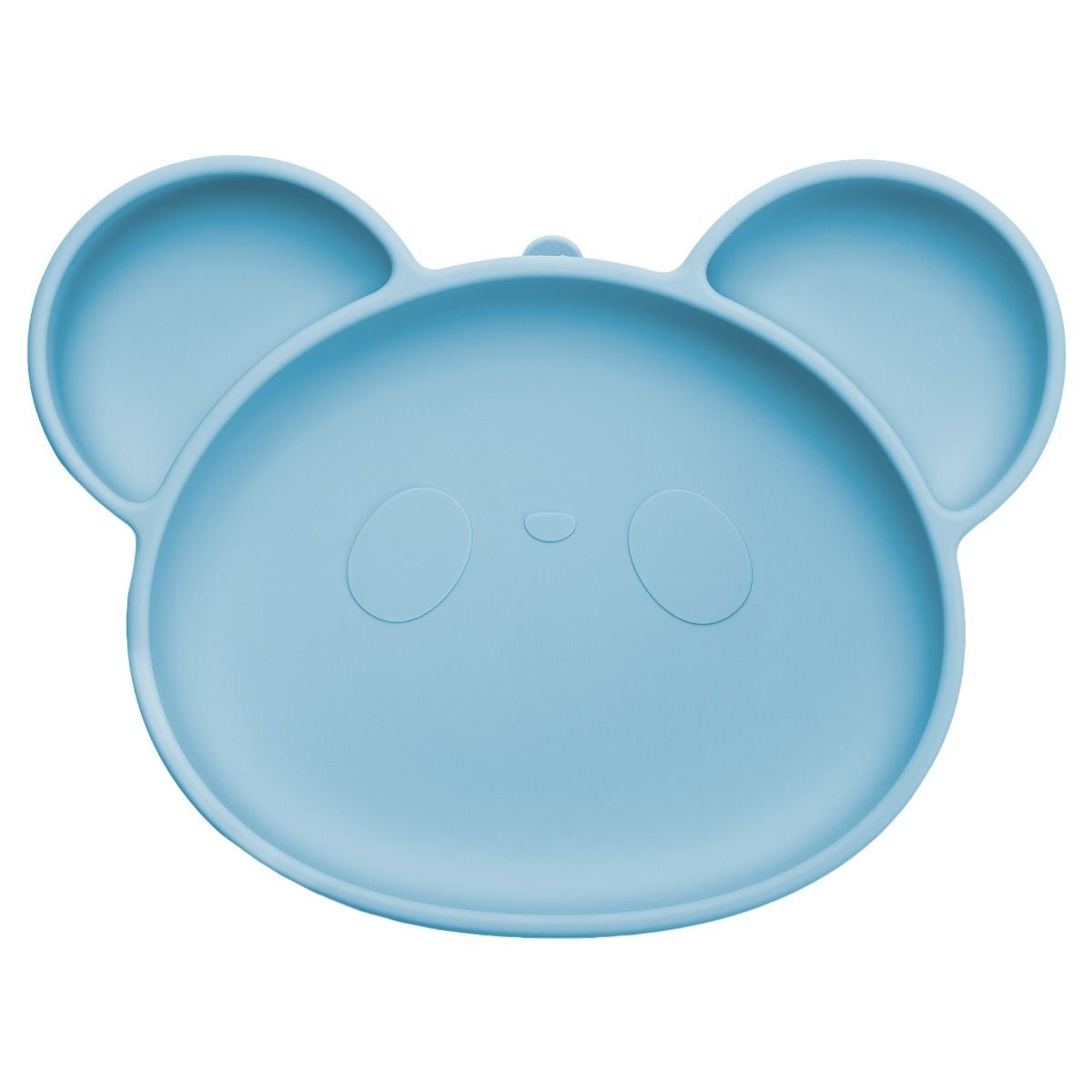 AppeKids farfurie silicon cu ventuza Panda 6m+ Aqua Blue