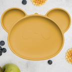 AppeKids farfurie silicon cu ventuza Panda 6m+ Honey