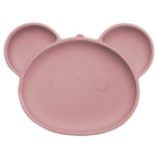 AppeKids farfurie silicon cu ventuza Panda 6m+ Old Rose