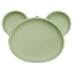 AppeKids farfurie silicon cu ventuza Panda 6m+ Raw Green
