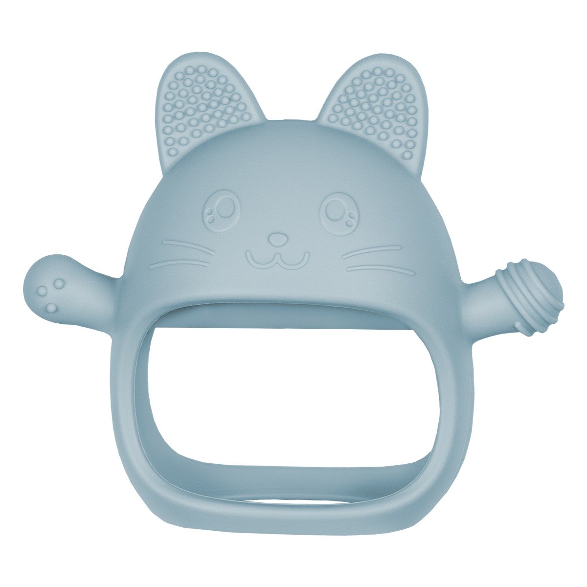 AppeKids jucarie dentitie din silicon Manusa Kitty 3m+ Aqua Blue