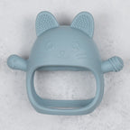 AppeKids jucarie dentitie din silicon Manusa Kitty 3m+ Aqua Blue