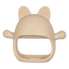 AppeKids jucarie dentitie din silicon Manusa Kitty 3m+ Bubble Beige