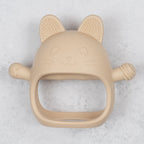 AppeKids jucarie dentitie din silicon Manusa Kitty 3m+ Bubble Beige