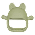 AppeKids jucarie dentitie din silicon Manusa Kitty 3m+ Raw Green