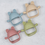 AppeKids jucarie dentitie din silicon Manusa Kitty 3m+ Raw Green