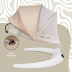 AppeKids leagan electric cu senzor de miscare Evoque 0m+ Bubble Beige