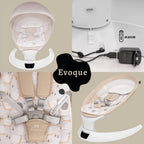 AppeKids leagan electric cu senzor de miscare Evoque 0m+ Bubble Beige
