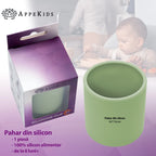 AppeKids pahar din silicon 6m+ Raw Green