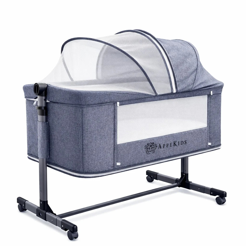 AppeKids patut co-sleeper 4in1 DREAMY 0-3 ani Grey Imagine principală a produsului