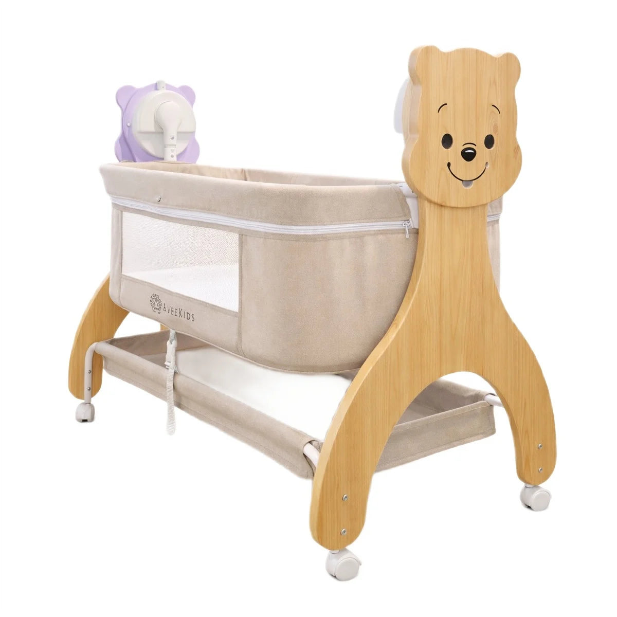 AppeKids patut multifunctional BUGGY cu leganare, sunete si Bluetooth 0-12 luni Imagine principală a produsului