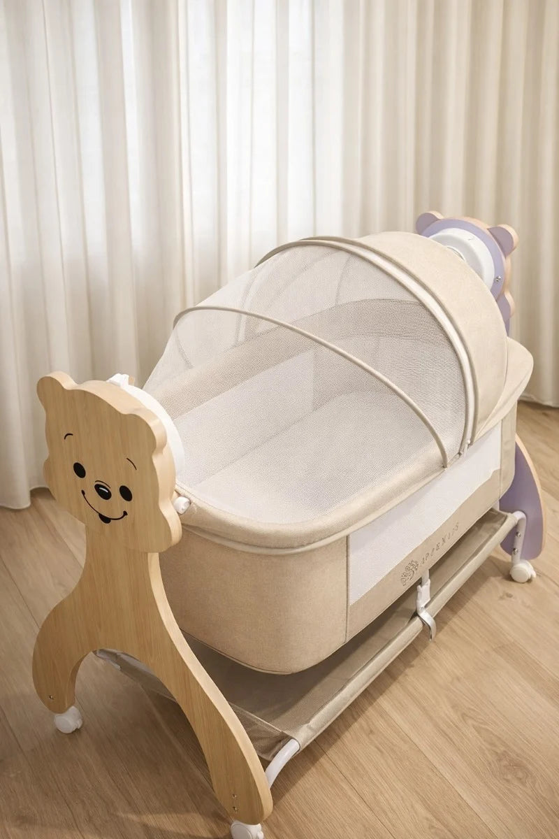 AppeKids patut multifunctional BUGGY cu leganare, sunete si Bluetooth 0-12 luni