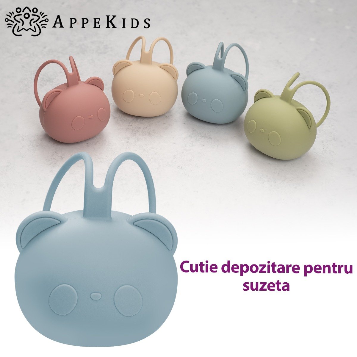 AppeKids port suzeta silicon The Little Bear 0m+ Aqua Blue