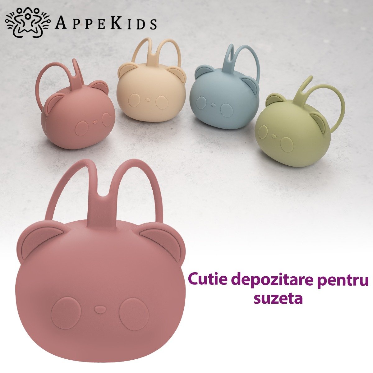 AppeKids port suzeta silicon The Little Bear 0m+ Old Rose