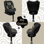 AppeKids scaun auto Pro Confort i-Size Rear Facing 360° 40-150 cm Green