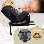 AppeKids scaun auto Pro Confort i-Size Rear Facing 360° 40-150 cm Grey