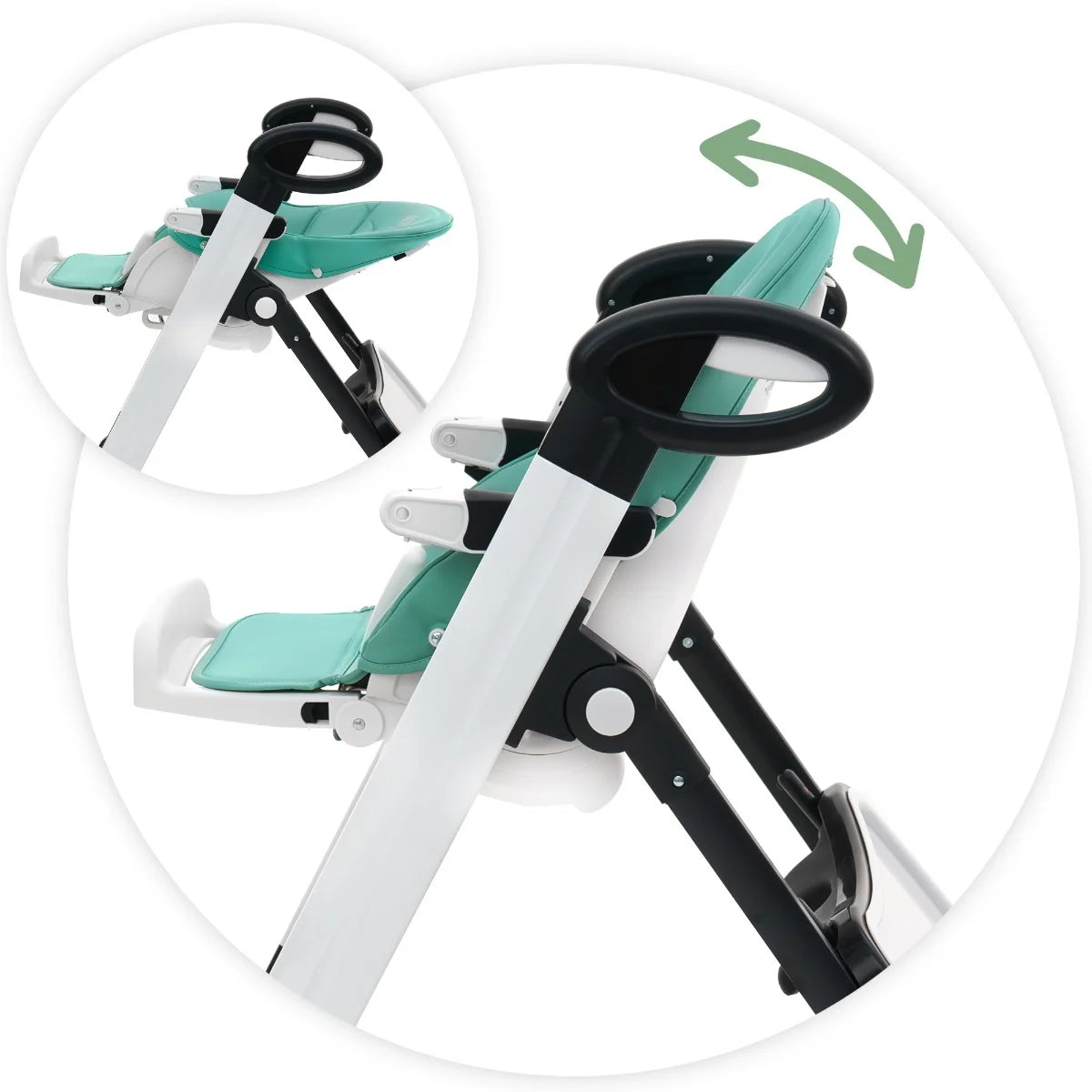 AppeKids scaun de masa Vogue 6m+ River Green