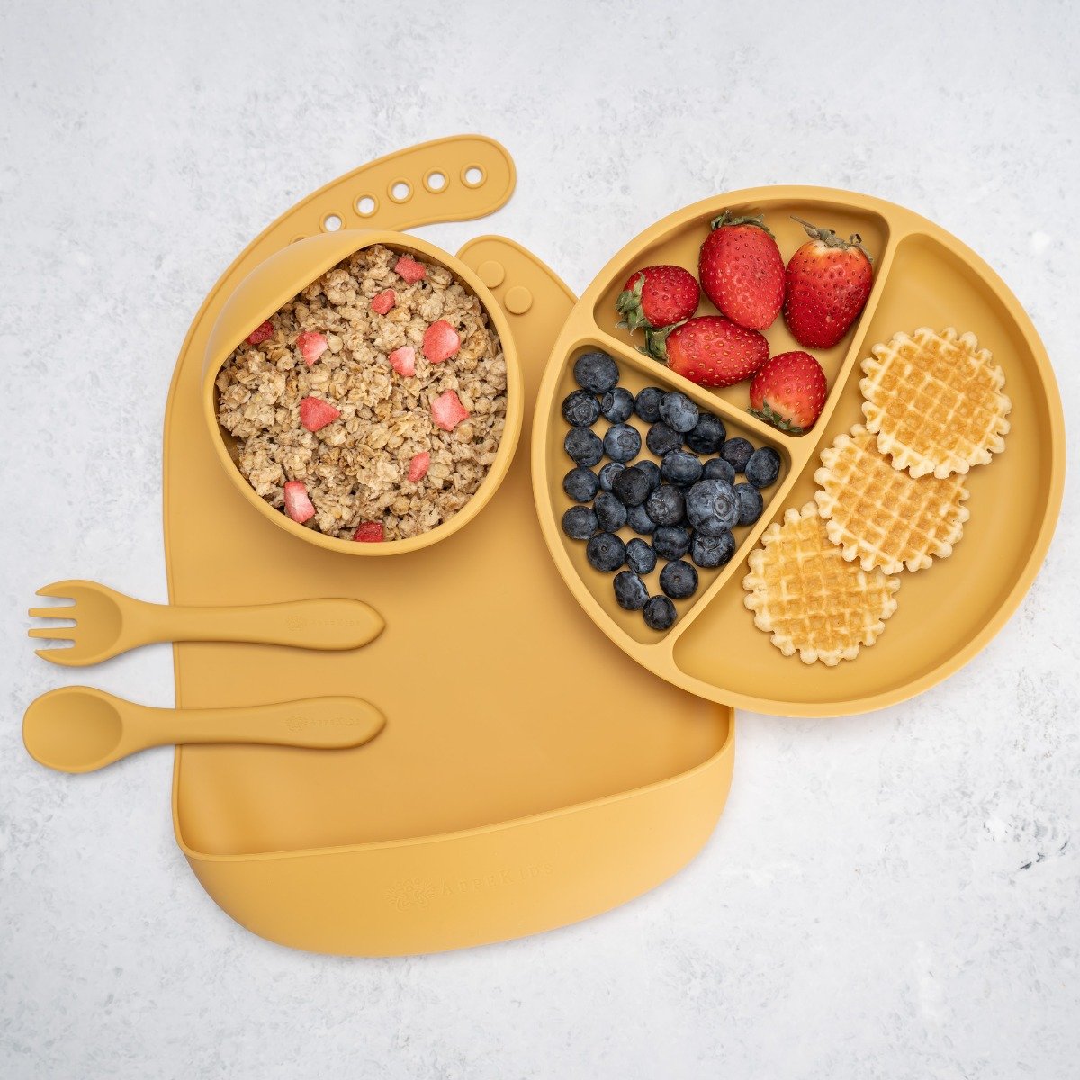 AppeKids set diversificare Classic din silicon 6m+ Honey Imagine principală a produsului