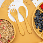 AppeKids set diversificare Classic din silicon 6m+ Honey