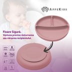 AppeKids set diversificare Classic din silicon 6m+ Old Rose