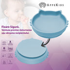 AppeKids set diversificare Kitty din silicon 6m+ Aqua Blue