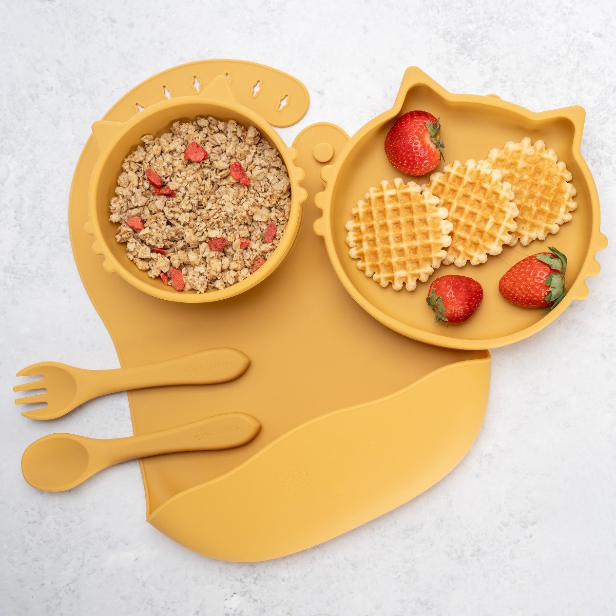 AppeKids set diversificare Kitty din silicon 6m+ Honey