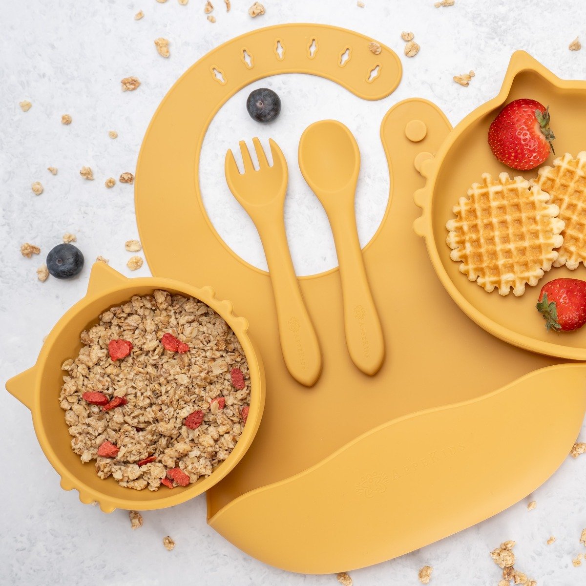 AppeKids set diversificare Kitty din silicon 6m+ Honey
