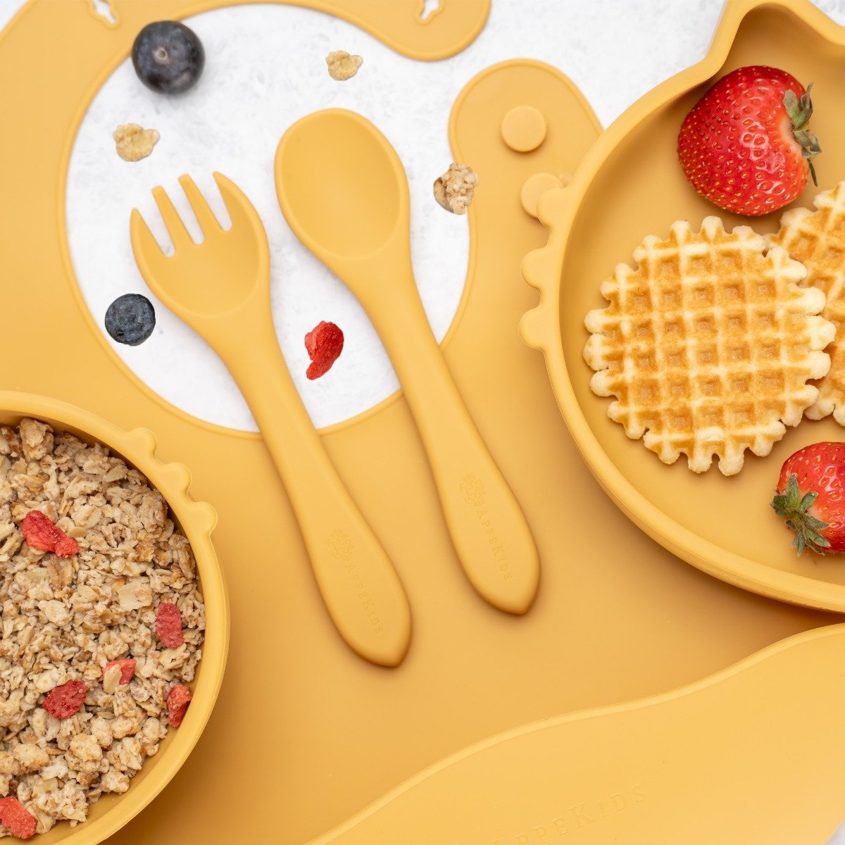 AppeKids set diversificare Kitty din silicon 6m+ Honey