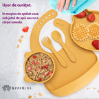 AppeKids set diversificare Panda din silicon 6m+ Honey