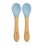 AppeKids set lingurite din bambus 6m+ Aqua Blue