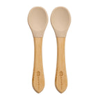 AppeKids set lingurite din bambus 6m+ Bubbel beige
