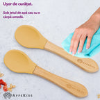 AppeKids set lingurite din bambus 6m+ Honey