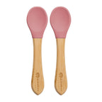 AppeKids set lingurite din bambus 6m+ Old Rose