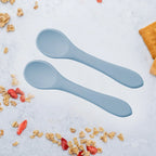 AppeKids set lingurite din silicon 6m+ Aqua Blue