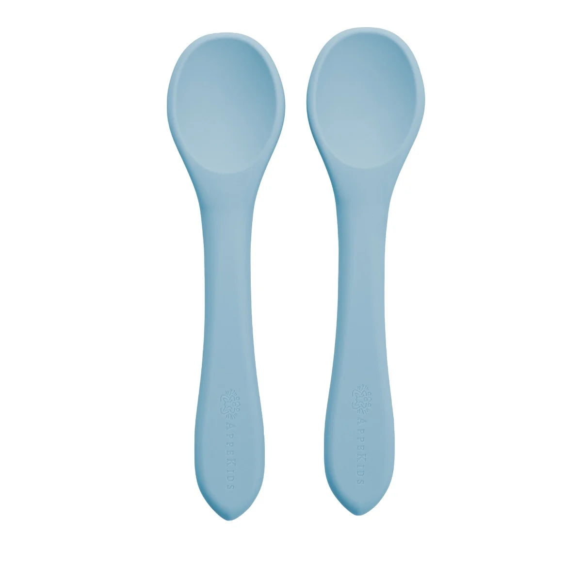 AppeKids set lingurite din silicon 6m+ Aqua Blue