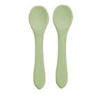 AppeKids set lingurite din silicon 6m+ Raw Green
