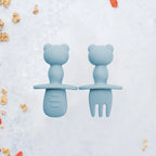 AppeKids set tacamuri din silicon 6m+ Aqua Blue